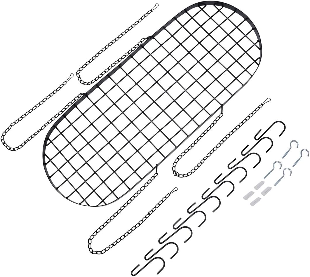 Matte Black Ceiling Cookware Hanging Rack
