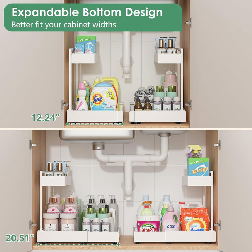 Height Adjustable Expandable Sliding Storage Rack