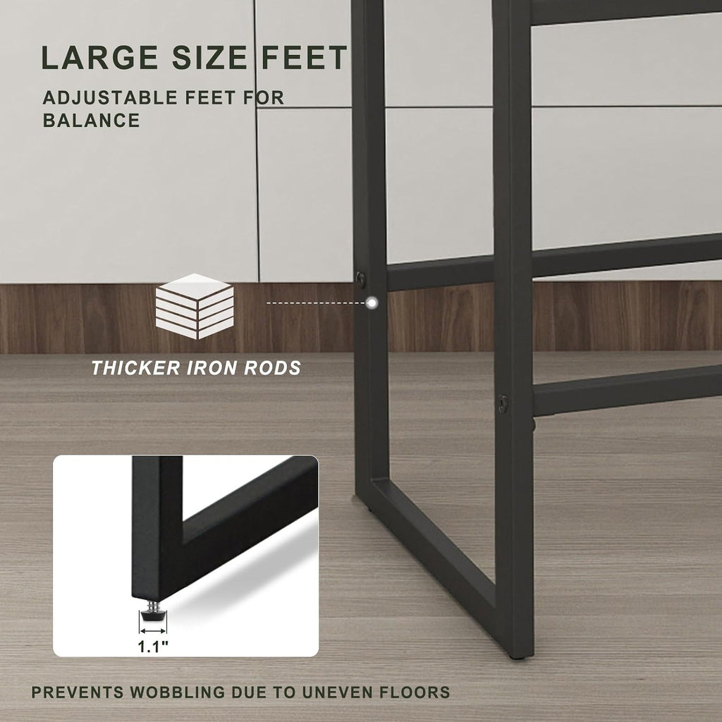 Two Light Grey Fabric Counter Bar Stools