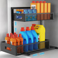 Adjustable Dual Layer Pull Out Cabinet Drawer