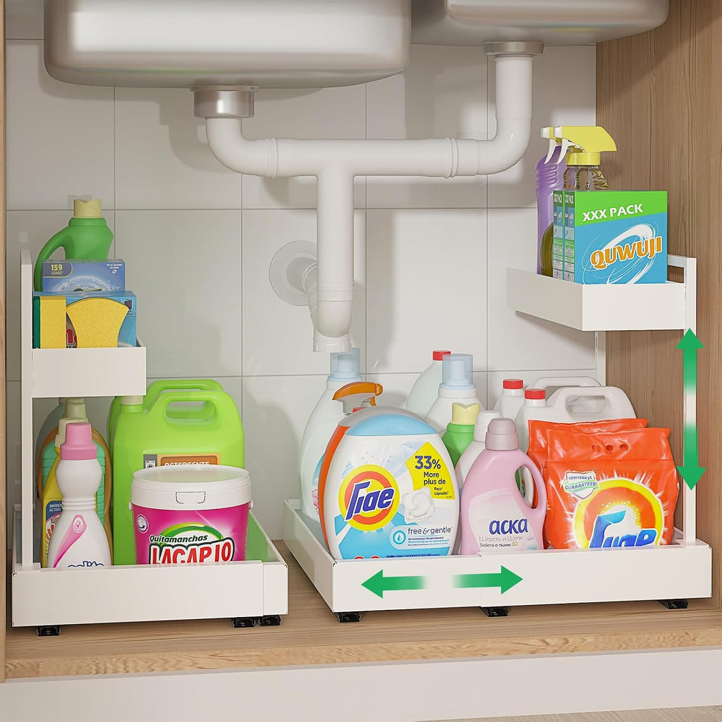 Height Adjustable Expandable Sliding Storage Rack