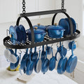 Matte Black Oval Ceiling Pot Rack